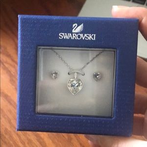 Brand New Swarovski Necklace and Earring Set
